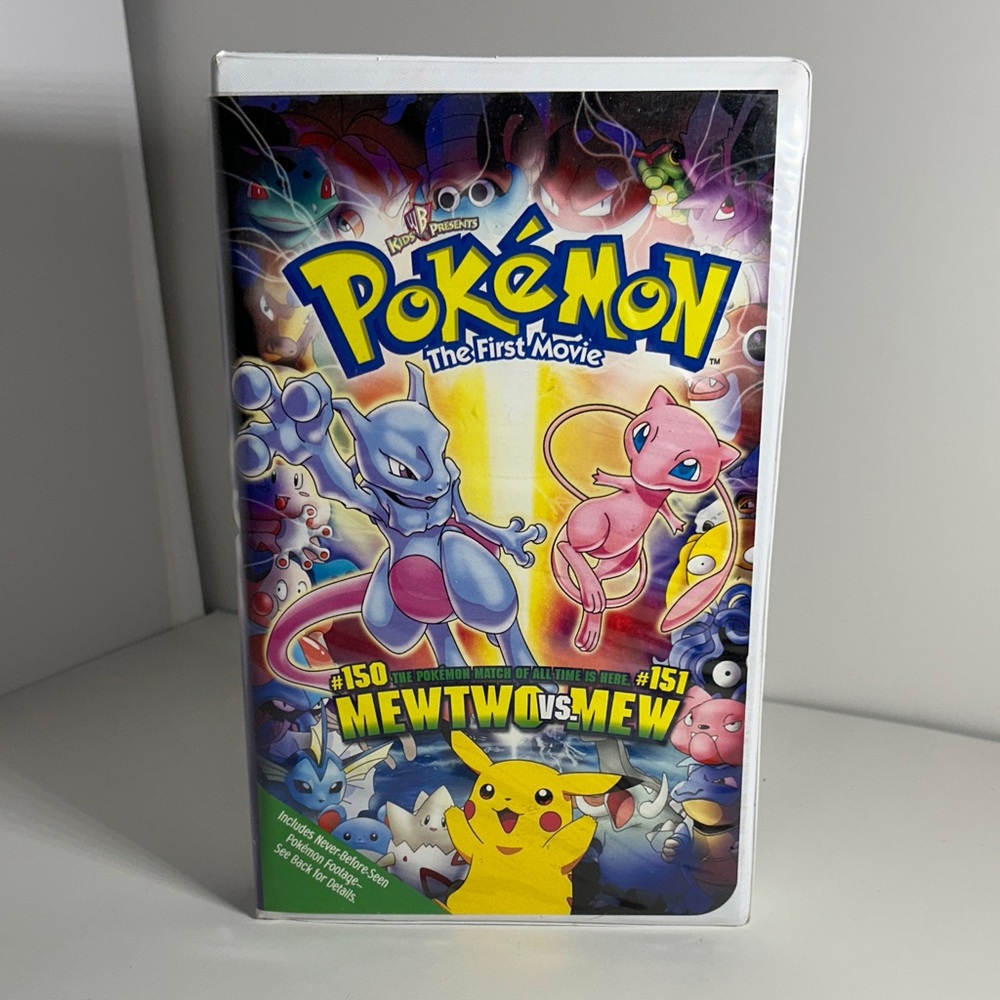 Pokémon The First Movie - Mewtwo vs. Mew on VHS